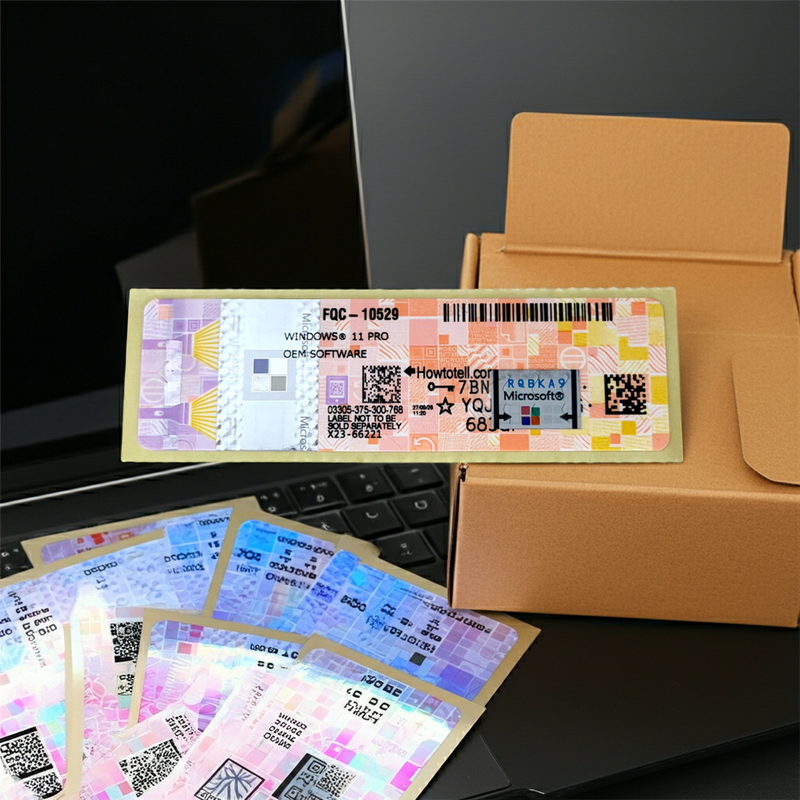 Lote 50xWindows 11 Pro COA Pegatina 32/64Bits - Multi Idioma