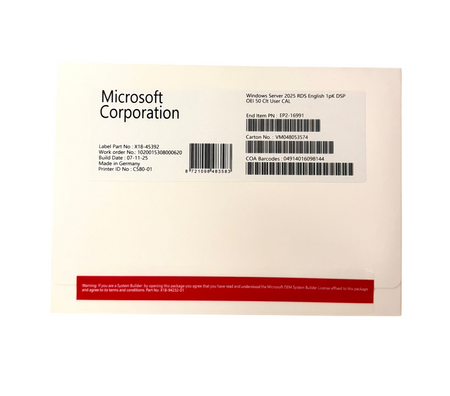 Chave de Licença e Suporte do Windows Server 2025 Standard | Solução Empresarial