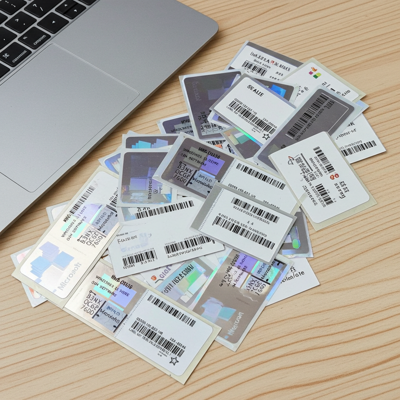 Lote 50xWindows 11 Home COA Stickers 32/64Bits - Multi Idioma