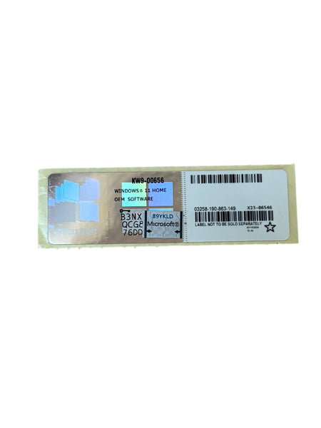 Lote 50xWindows 11 Home COA Stickers 32/64Bits - Multi Idioma