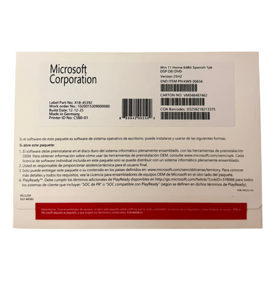 Chave de Licença e DVD de Instalação do Windows 11 Home | Ativação Genuína